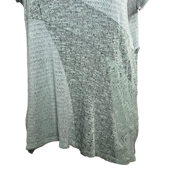 New Directions Green Short Sleeve Knit Sweater Top L – Fall Casual - Picture 3 of 11